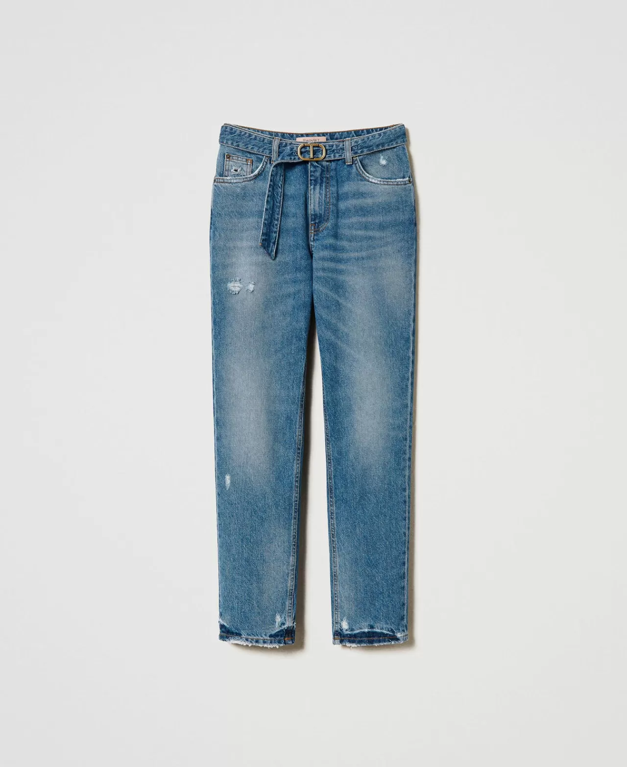 TWINSET Milano Regular-Fit-Jeans Mit Gürtel