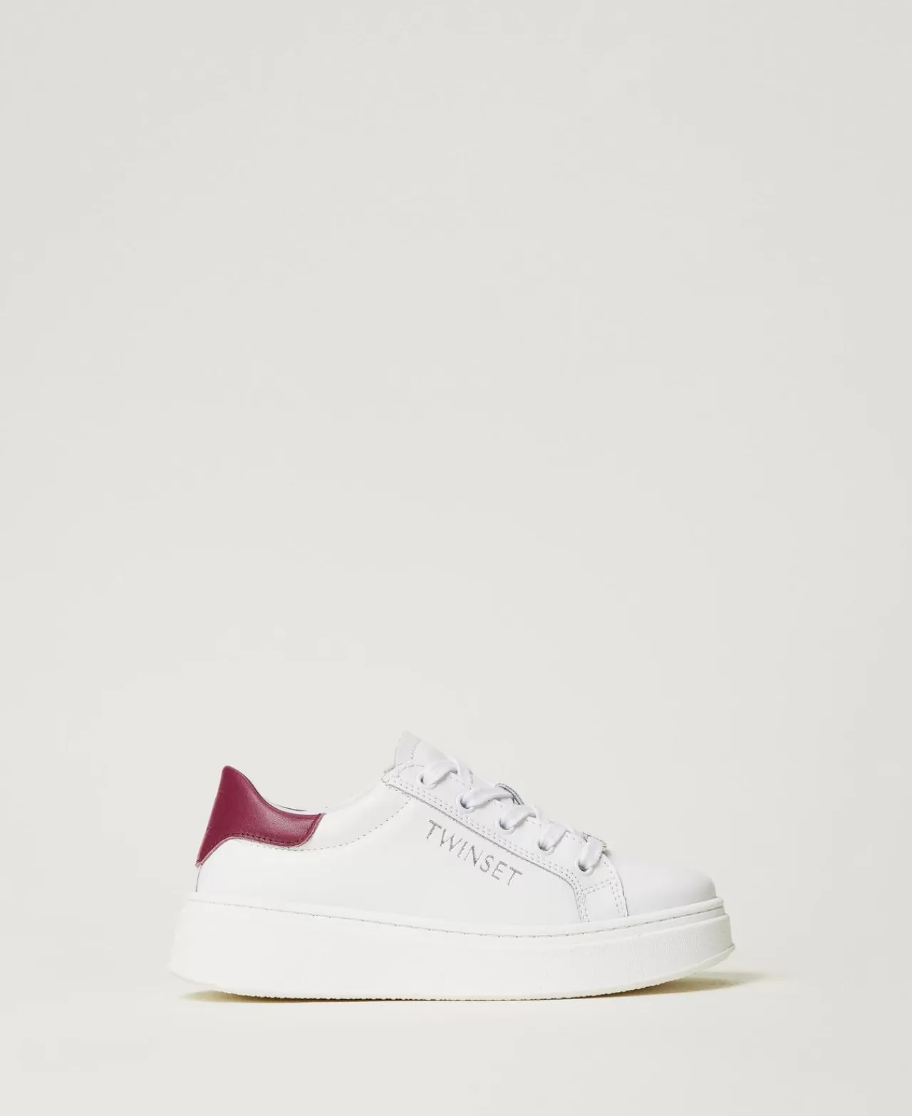 TWINSET Milano Sneaker Aus Leder Mit Logo