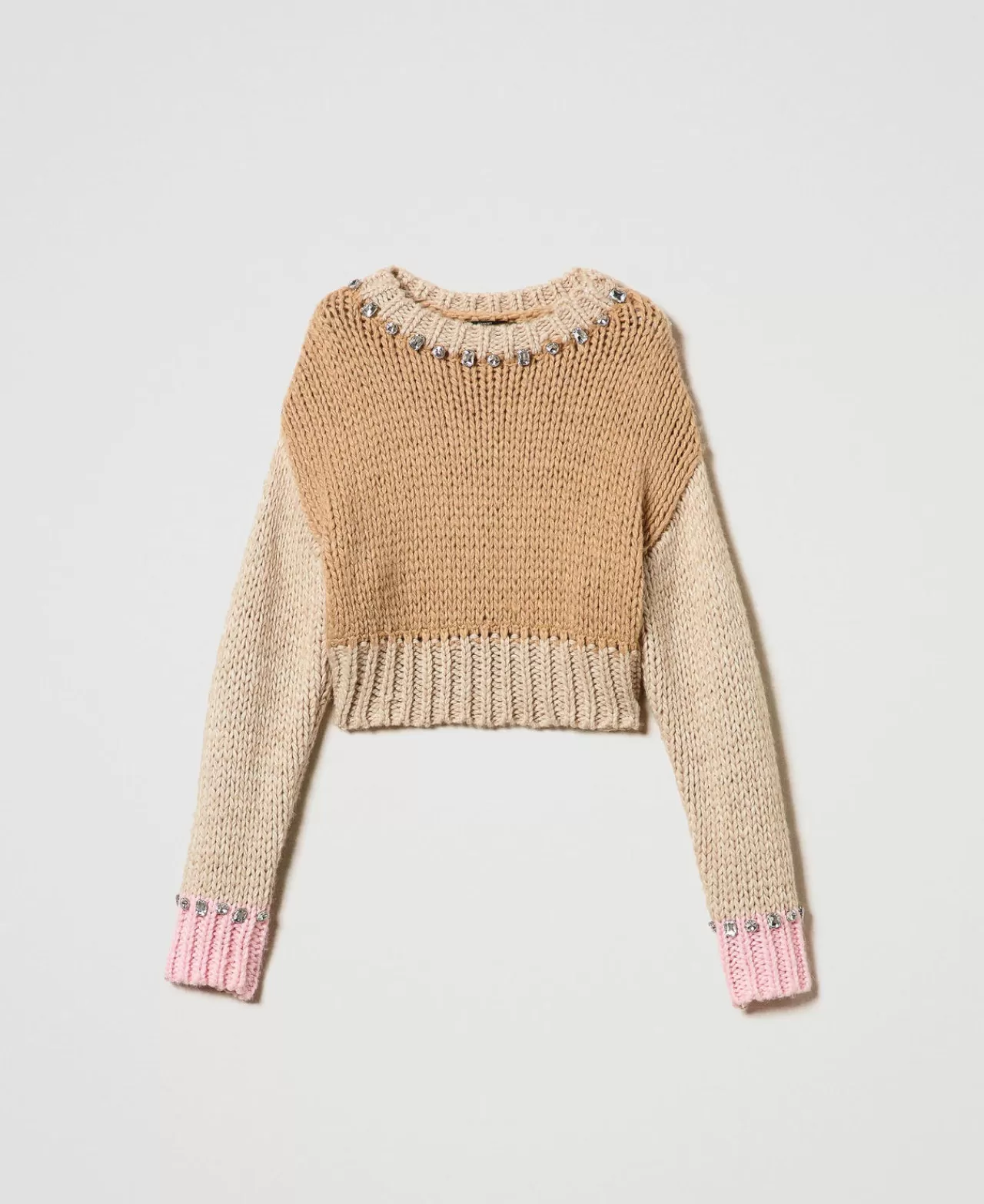 TWINSET Milano Von Hand Bestickter Color-Block-Pullover